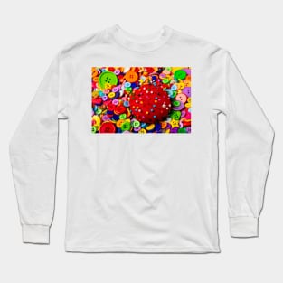 Pin Cushin And Pile Of Buttons Long Sleeve T-Shirt